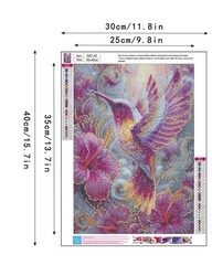 Bird Diamond Art Kits for Adults, DIY Birds Diamonds Paintings Arts Round Dots