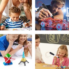 3D Printing Pen Set – 3D Pen with PLA Filament Creative Toys – PINK