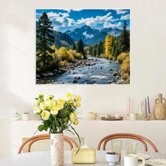 askkqtx Landscape Paint by Numbers Kit for 16×20 inches, – MT22376