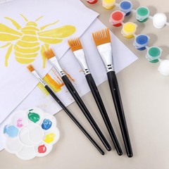 4Pcs Comb Artist Brush Set, Professional Artist Paintbrushes for Acrylic1175