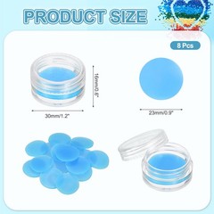 8PCS Diamond Art Painting Wax with Box Round DIY Wax Refills(23mm/0.9″, Blue)