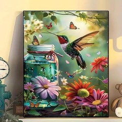 Arttoplus Hummingbird Paint by Numbers Kit for Adults 16X20inch, MT21175-US