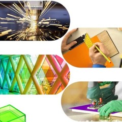 2.8x200x300mm Transparents Lucite Acrylic Sheet / Colored Perspex Plate