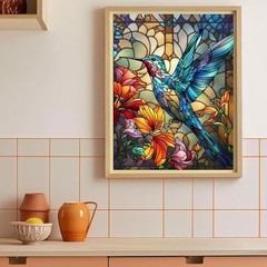 HITIRECOVI Paint by Numbers Kits for 16×20in(Frameless), Hummingbird