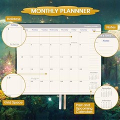 2026-2029 Pocket Planner – 3 Year Monthly Planner, July 2026 – June 2029, Green