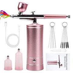Airbrush-Kit Rechargeable Cordless Airbrush Compressor -Auto Handheld Airbrus…