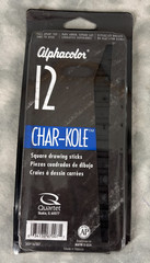 Artist Charcoal Alphacolor Char-Kole Square Drawing Stick 12 Piece Professional