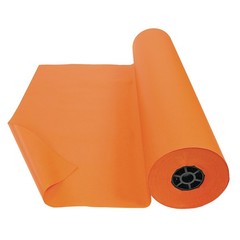 Colorations Arts and Crafts Paper Roll – Orange, Dual Surface, Finger Paints,