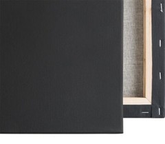 Economy Stretched Canvas Panels : 12X16 Box of 20 Bulk Discount 5/8″ Econo Black