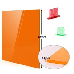 2.8x200x300mm Colored Transparents Perspex Acrylic Plate / Lucite Board
