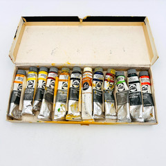 Talens Van Gogh Oil Colours 0.8 fl oz Made In Holland Set of 12 in Box Vintage