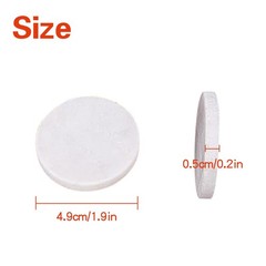 25 PCS Large White Round 2 Inch Flat Smooth River Rocks For Painting DIY