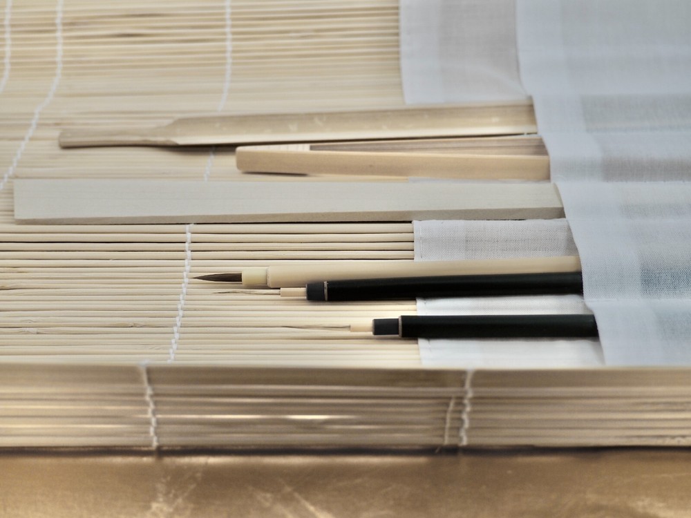 Japanese Hand-crafted Bamboo Brush Roll – For Traditional Japanese Kintsugi