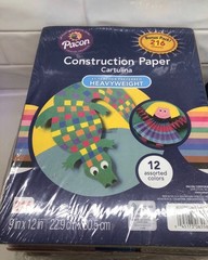 Colored Construction Paper-varied sizes and colors; 8 pounds