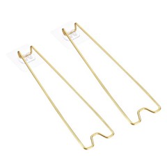 2Pcs 9.1″ Adhesive Easel Back Metal Picture Frame Back Stand Gold