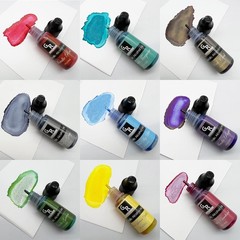 Metallic Alcohol Ink Set -26 Metallic Colors Alcohol Based Ink for Resin Art,
