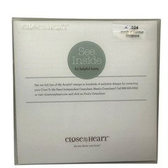 Close To My Heart My Acrylix C1524 Words of Comfort Occasions Clear Stamp Set