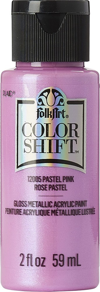 Color Shift Acrylic Craft Paint, Pink Pastel 2 fl oz Premium Metallic Finish …