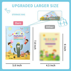 Complete Handwriting Practice for Kids, Grooved Writing Book Magic Copybook, Reu