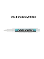 1-5PCS White Deep Hole Marker Pens | Multi Tip 0.7-2.5mm for Wood, Glass & DIY