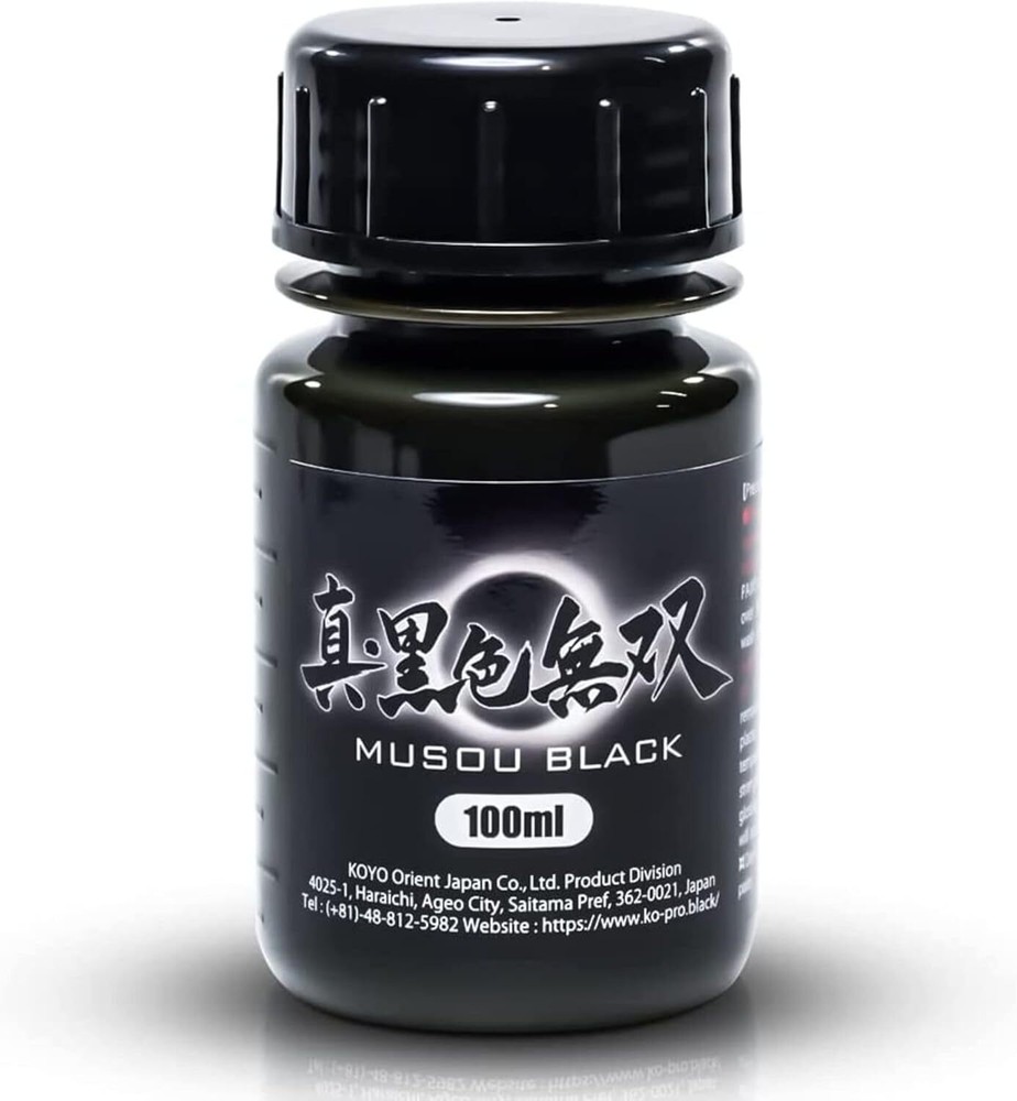 SHIN KOKUSHOKU MUSOU BLACK ACRYLIC PAINT 100ml KOYO Orient