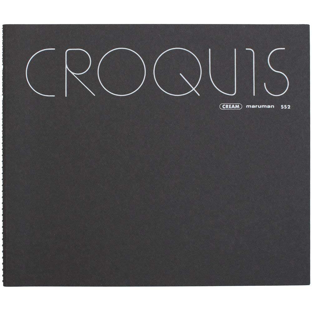 maruman Sketchbook Ssize Color Assorted Cream Croquis Paper 55 Sheets SS2