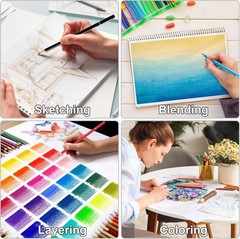 KALOUR Colored Pencils 72 Count Soft Core Drawing Shading Set