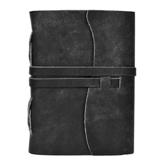 Leather Bound Journal – 7″X5″, 220 Pages – Vintage 7 inches X 5 inches Black