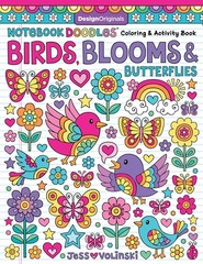 Notebook Doodles Birds, Blooms & Butterflies: Coloring & Activity Book…