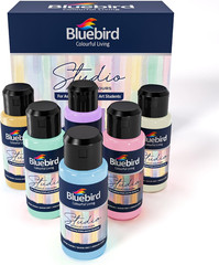 Studio Acrylic Paints, Pastel Colors, 6-Pack 3.4 Fl Oz Each, Basic Acrylic Paint