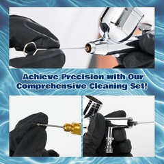 Airbrush Cleaner Kit 19.78 fl oz – with Nozzle Cleaner & Cleaning Brushes, Ai…