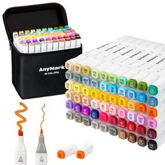 60 Colors Dual Tip Alcohol Markers Set for Art, Drawing, Sketching & Painting
