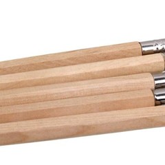 5PCS Odd Head Art Pencil Lengthener Natural Wood Color 13*1*1cm Metal+Wood