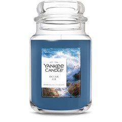 Yankee Candle Ocean Air Scented Candle, 22oz Large Jar with 22 oz,