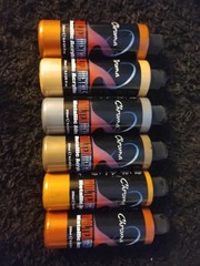 Set Of 6 Chroma Molten Metals Acrylic Colors 8.4oz 6Bottles Full Bottles A2