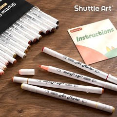 26 Colors Skin Tone&Hair Art Markers, Dual Tip Alcohol Based Flesh-Color Mark…