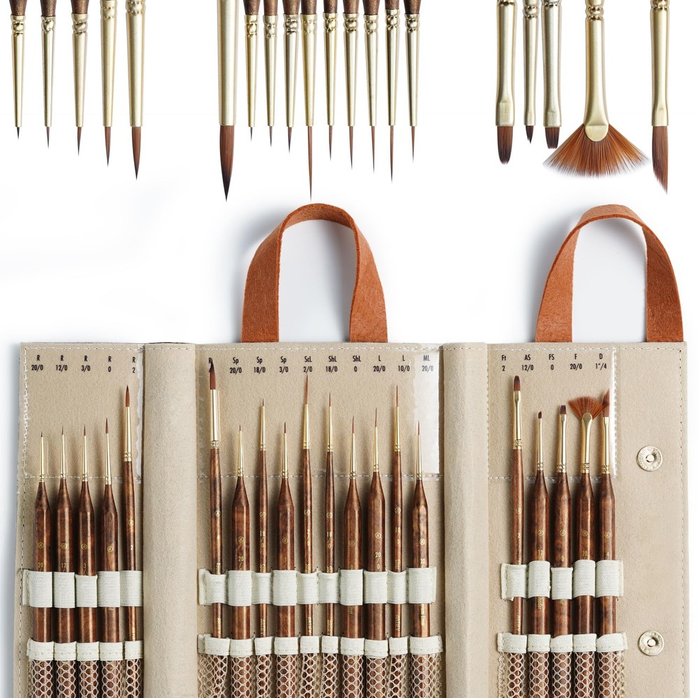 Artify Extreme Detail Paint Brushes Professional, 20pcs Ultra-Fine & Multipe …
