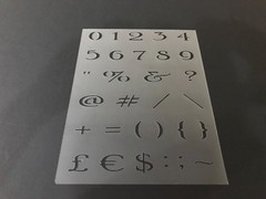 Numbers #1 Stencil 1″ Tall #’s 10mil 8″x10.5″ Sheet, Crafts, School, Count