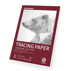 9”x12” Artist’s Tracing Paper Pad, 75 Sheets – Translucent