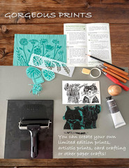 Deluxe Block Printing Kit – Premium Lino Cutters, Linoleum Blocks for Printmakin