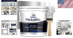 Metallic Silver Paint for Artwork & Home Decor