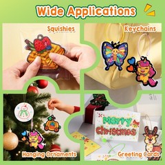 81 PCS 3D Art Paint & Puff Set, Mess-Free Crafts for Kids Ages 4-8-12, Glow-i…