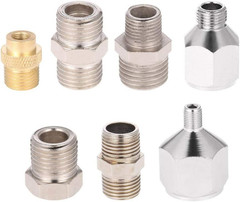 Professional 7Pcs Airbrush Adaptor Kit Fitting Connector Set for Air Compressor