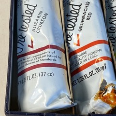 Vintage Grumbacher Oil Paint 1.25 fl oz Box Of 3 READ
