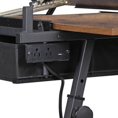 Stable Support Drafting Table Art Desk With Triangle Legs And Pencil Ledge
