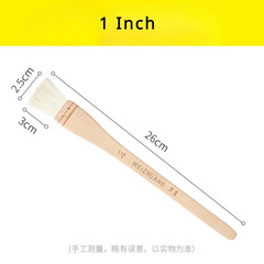 1Pc Flat Paddle Paint Brush with Long Handle 1-4 Inch Large Scale Artist Craft B