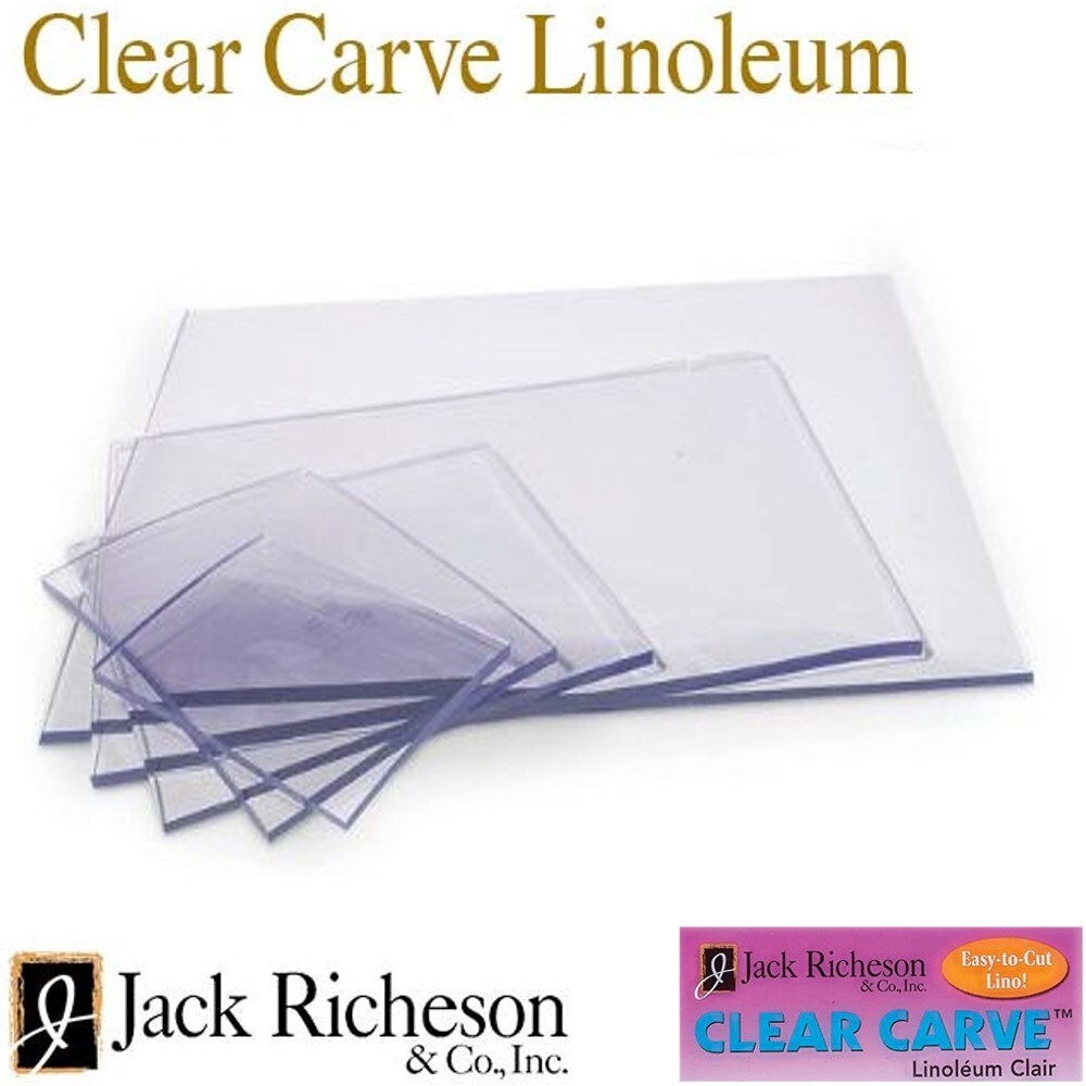 Clear Lino Block Printing Plate Linoleum Carving Tile Art Print Making Stamping