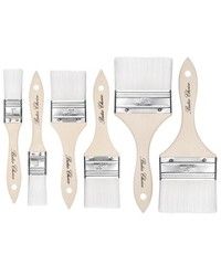Bates- Chip Paint Brushes, 6 Pack, 1″, 2″, 3″, 6 White