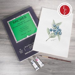Arches Watercolor Paper Pad, 140 pound, Cold Press, 9″x12″ 9×12, Multicolor