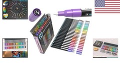 Artisan-Grade 0.7mm Metallic Acrylic Paint Pens – Non-Toxic and Quick-Drying